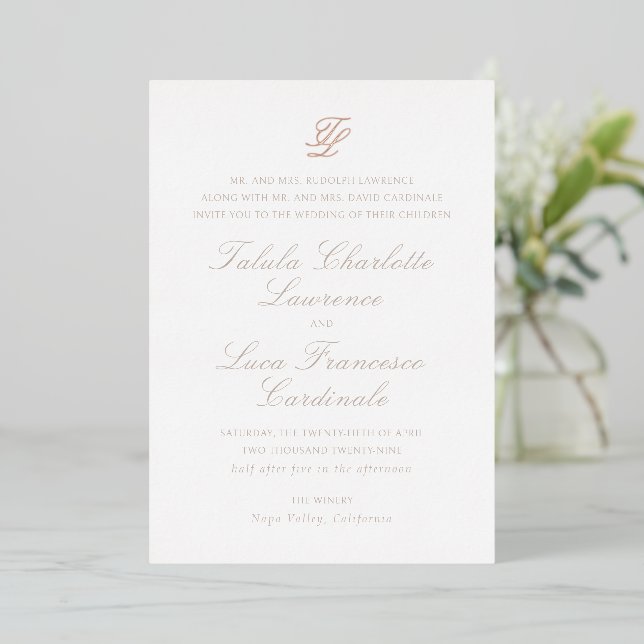 Elegant Traditional Wedding (Standing Front)