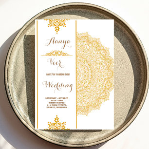Elegant traditional Wedding Invitation