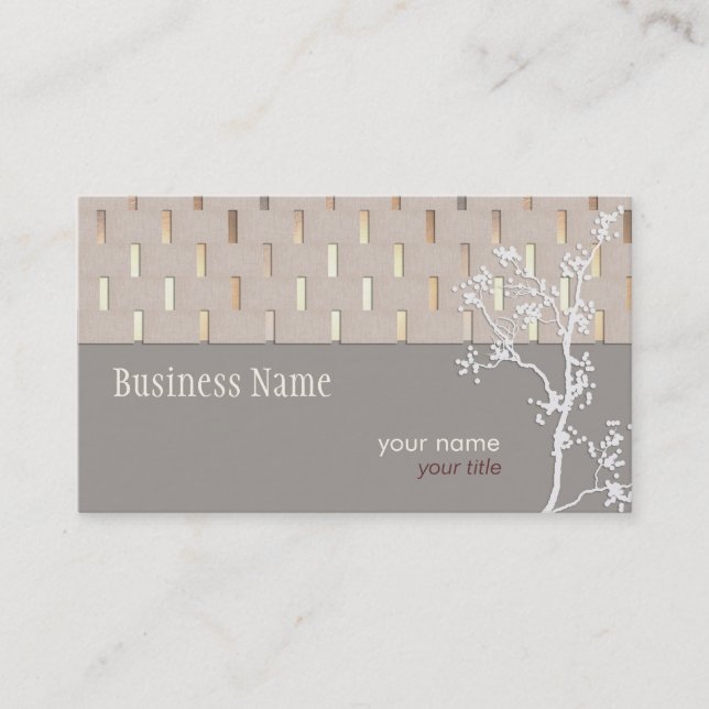 Elegant Tranquillity Business card (Front)