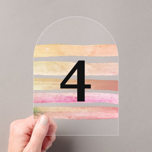 Elegant translucent table numbers (Insitu (Handheld))