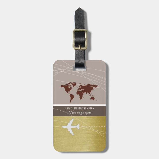 elegant traveller baggage identify luggage tag (Front Vertical)