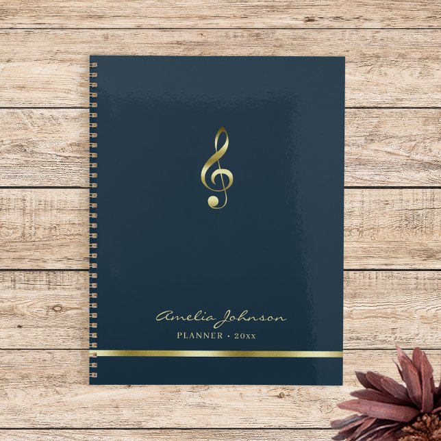 Elegant Treble Clef Music 2026 Yearly Planner (Creator Uploaded)