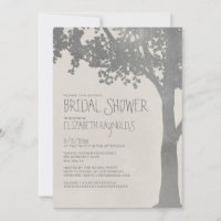 Elegant Tree Branches Bridal Shower Invitations