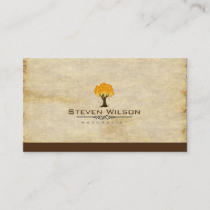 Elegant Tree Green Nature Sand Garden Landscape Business Card