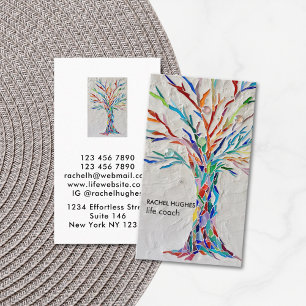 Elegant Tree Life Coach Business Card