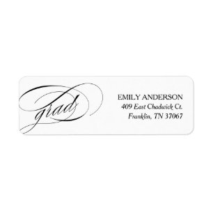 Elegant Trendy Calligraphy Graduation Address