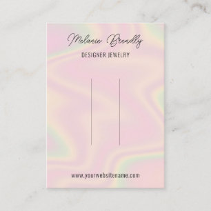 Elegant Trendy Chic Hair Clip Display   Business Card