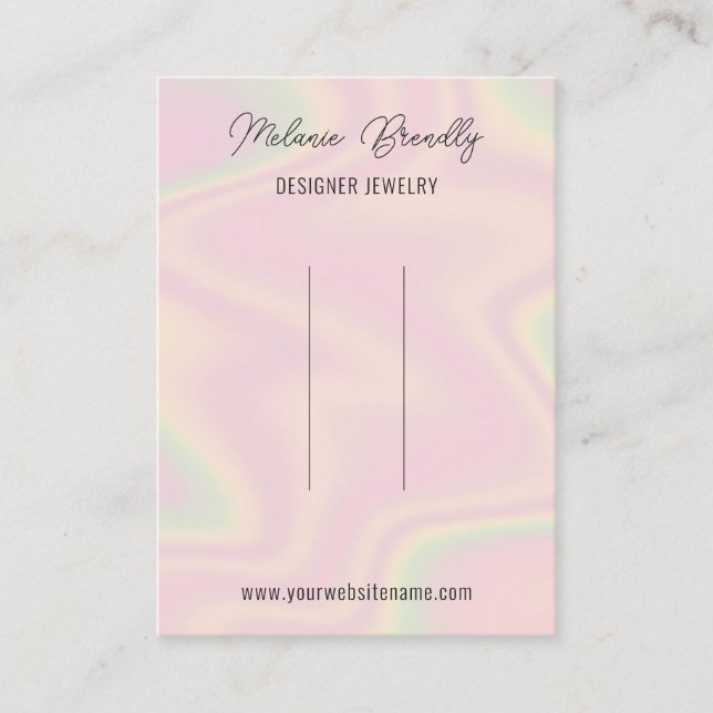 Elegant Trendy Chic Hair Clip Display   Business Card (Front)