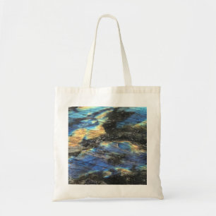 Elegant Trendy Chic Labradorite Crystal Stone Tote Bag