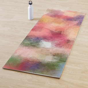 Elegant Trendy Colourful Abstract Artwork Template Yoga Mat