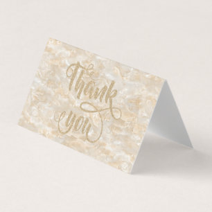 Elegant  Trendy Cool Marble Thank You Card