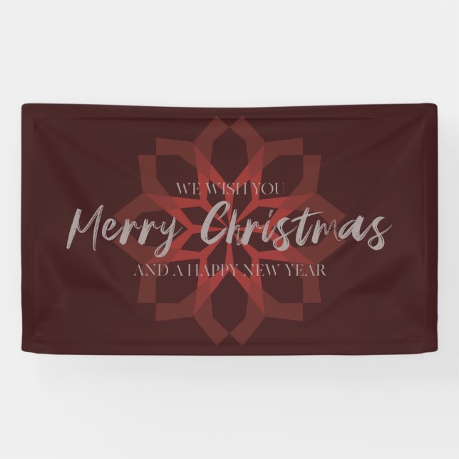 Elegant, trendy, cool "We Wish You Merry Christmas Banner (Horizontal)