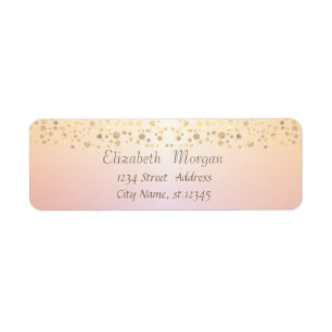 Elegant Trendy  Gold Confetti