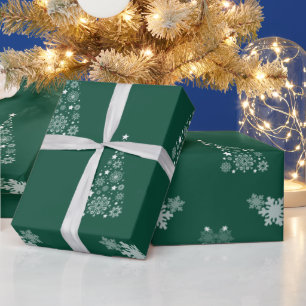 Elegant Trendy Green  Christmas wrapping paper