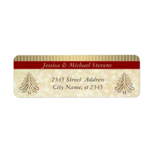 Elegant trendy holiday Christmas tree glittery