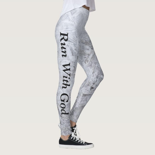 Elegant Trendy Inspirational Christian Religious Leggings (Right)