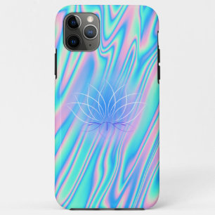 Elegant Trendy Lotus Holographic iPhone 11 Pro Max Case