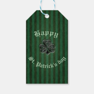 Elegant trendy lucky Irish shamrock Gift Tags