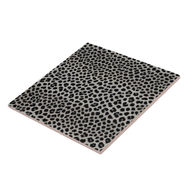 Elegant Trendy Luxury White Leopard Collection Tile (Side)