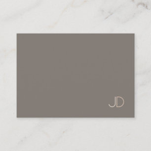 Elegant Trendy Modern Monogram Simple Template Business Card