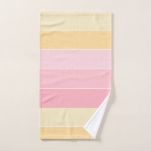 Elegant Trendy Pink Purple Yellow White Colours Hand Towel