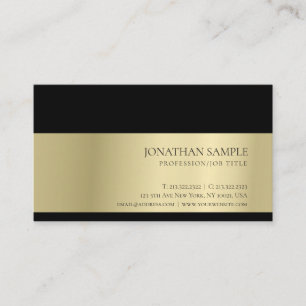 Elegant Trendy Professional Creative Gold Look Business Card