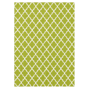Elegant, trendy, refreshing lime green yellow tablecloth