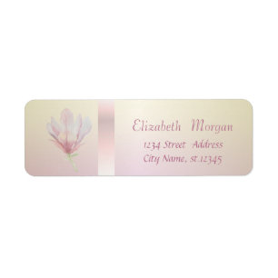 Elegant Trendy Romantic Watercolor Magnolia