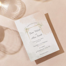 Elegant Trendy Wedding Invitation