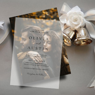 Elegant Trendy Wedding Vellum Invitations