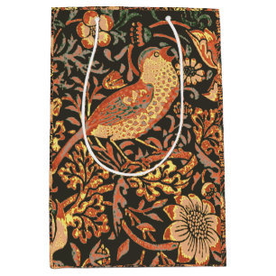 Elegant Trendy William Morris Paper Napkin Medium Gift Bag