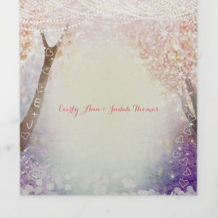 Elegant Tri-Fold Fairy Tale Wedding Includes RSVP