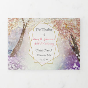 Elegant Tri-Fold Fairytale Wedding All In One
