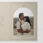 Elegant Tri-Fold Wedding Invitation with Photos