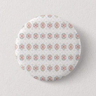 Elegant Tribal Floral Button