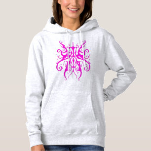 Elegant Tribal Tattoo Design - pink Hoodie