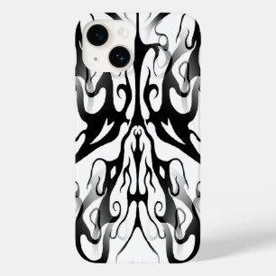 Elegant Tribal Tattoo Digital Black and White Case-Mate iPhone 14 Case
