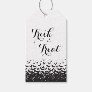 Elegant Trick or Treat Halloween Pop By Gift Tags