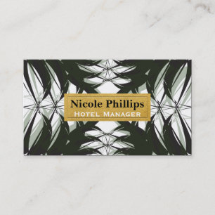 Elegant Tropical Abstract Pineapple Business Card