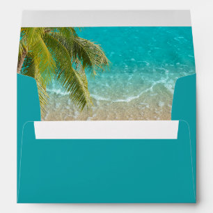 Elegant Tropical Beach Envelope