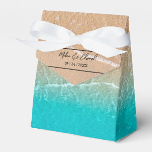 Elegant Tropical Beach Wedding Favour Box