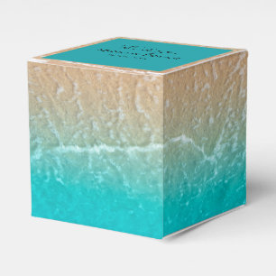 Elegant Tropical Beach Wedding Favour Box