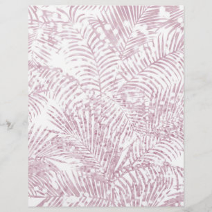 Elegant tropical blush pink faux glitter palm tree flyer