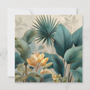 Elegant Tropical Botanical Wall Mural