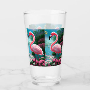 Elegant Tropical Flamingo-70852 Glass
