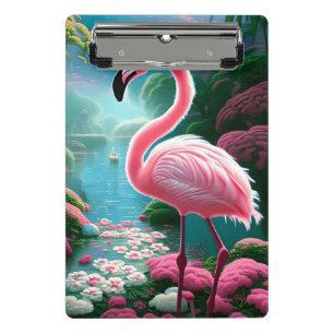 Elegant Tropical Flamingo-70852 Mini Clipboard