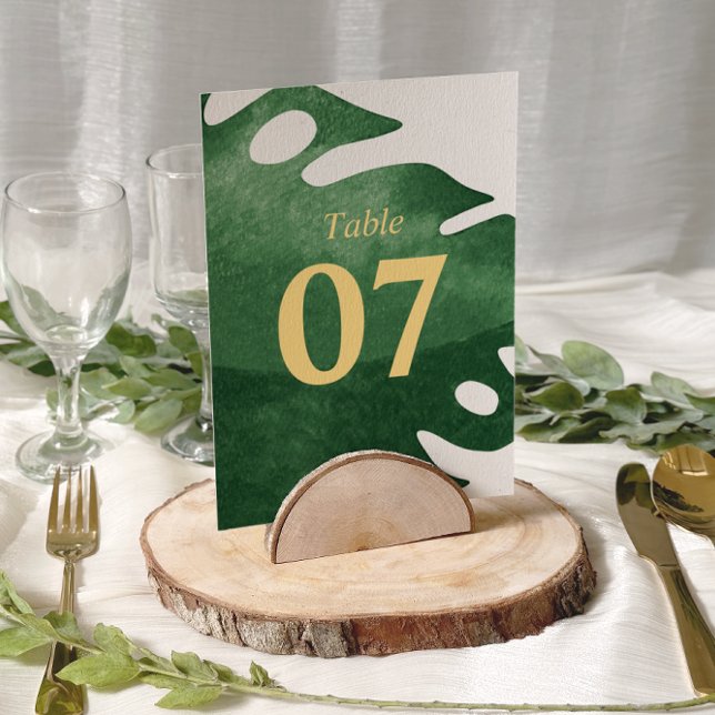 Elegant Tropical Green Monstera Leaf Wedding (Creator Uploaded)
