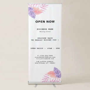 Elegant Tropical Interior Designer Retractable Banner