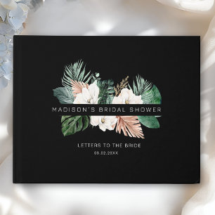 Elegant, Tropical, Leafy Bridal Shower Guest Book
