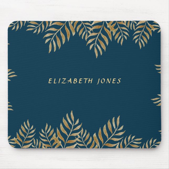 Elegant Tropical Makeup Artist Mouse Mat (Front)